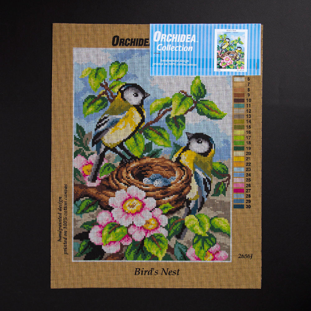 ORCHİDEA 30 x 40 cm Kuş Yuvası Baskılı Goblen 2656J